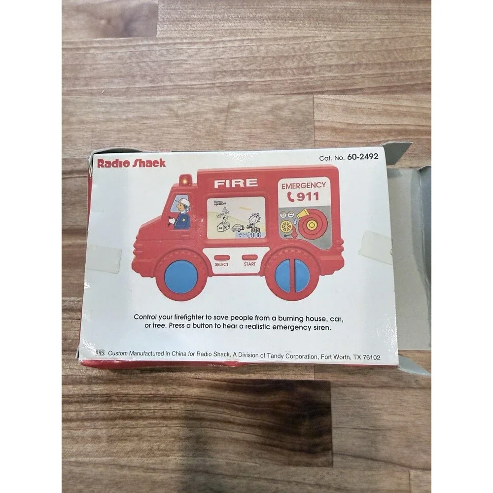 Radio Shack Vintage Fire Engine Game Original Package
